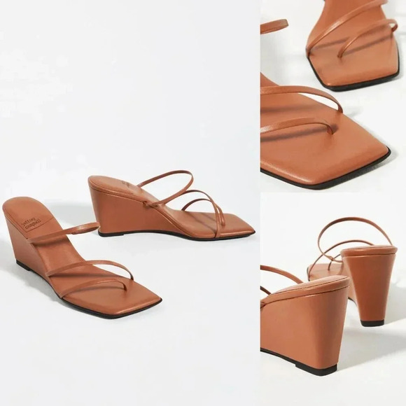 Free People Jeffrey Campbell Palate Strappy Wedge in Green Size 7.5 NWOT - Picture 8 of 8